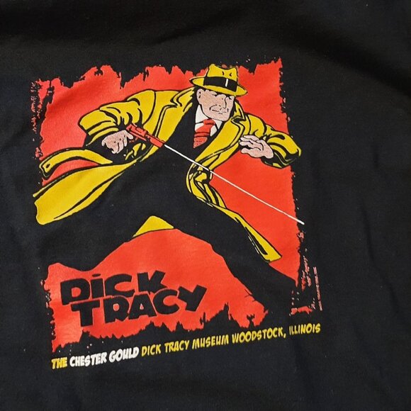 NEW! Vintage Dick Tracy Shirt By Chester Gould Dick Tracy Museum WoodstockIL SzL - Picture 8 of 9